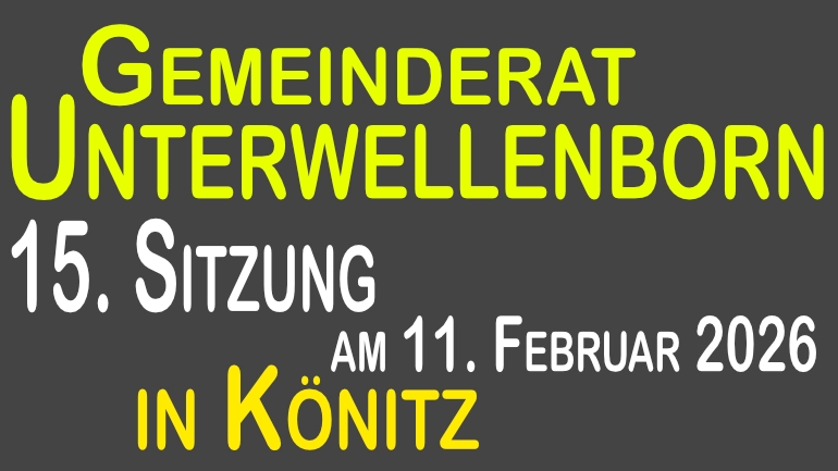 Mehr über den Artikel erfahren 15. Sitzung des Gemeinderates Unterwellenborn